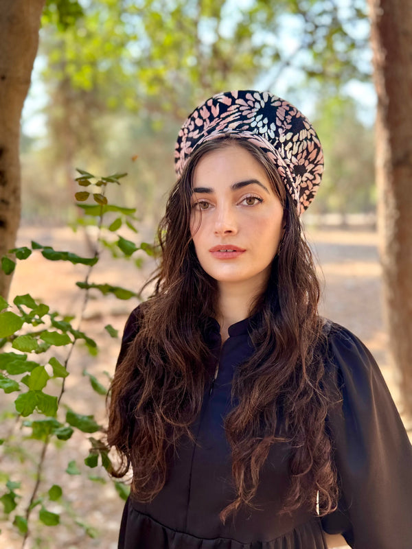 ⁨⁨⁨⁨ כובע שיק קומפורט עלי כותרת ורוד ⁩⁩⁩⁩ (7878144164016)