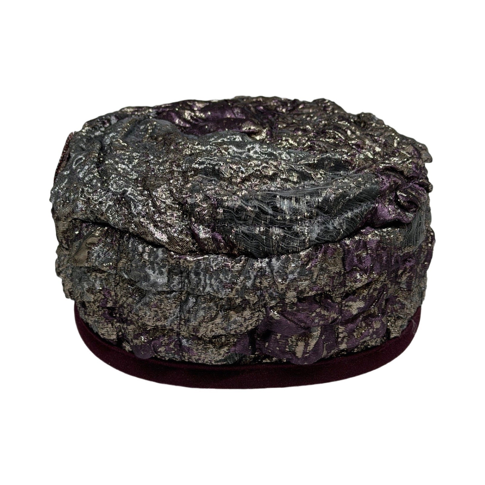 ברט מכווץ ברוקרד סגול מוזהב