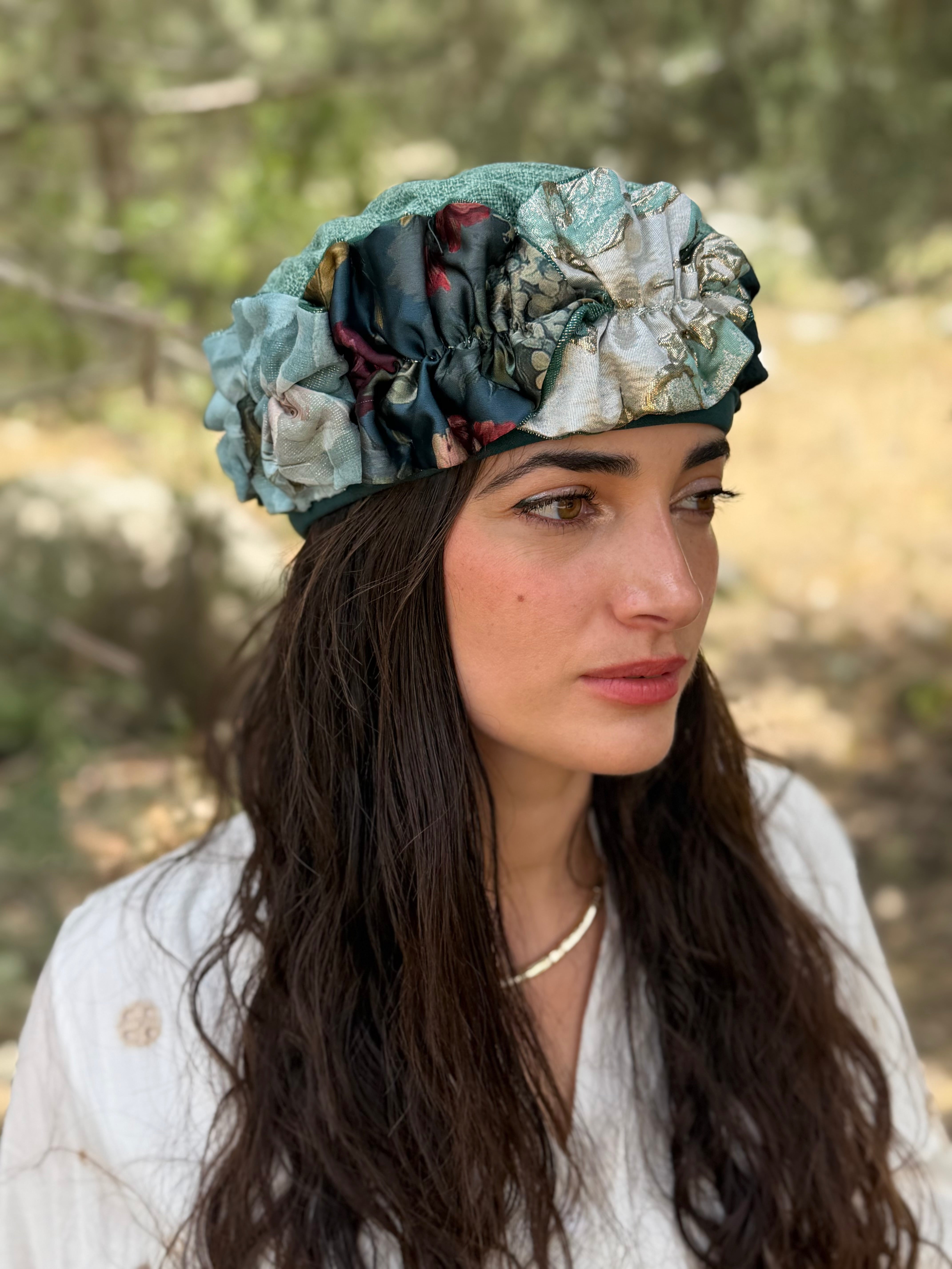 ברט מכווץ עלים אלגנט ירוק