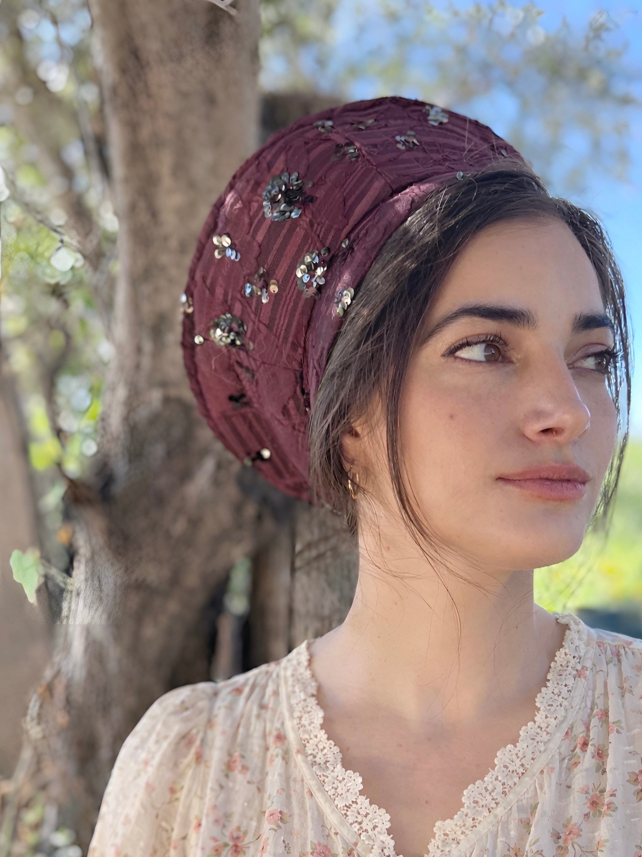 כובע שיק ביוטי ארגמן