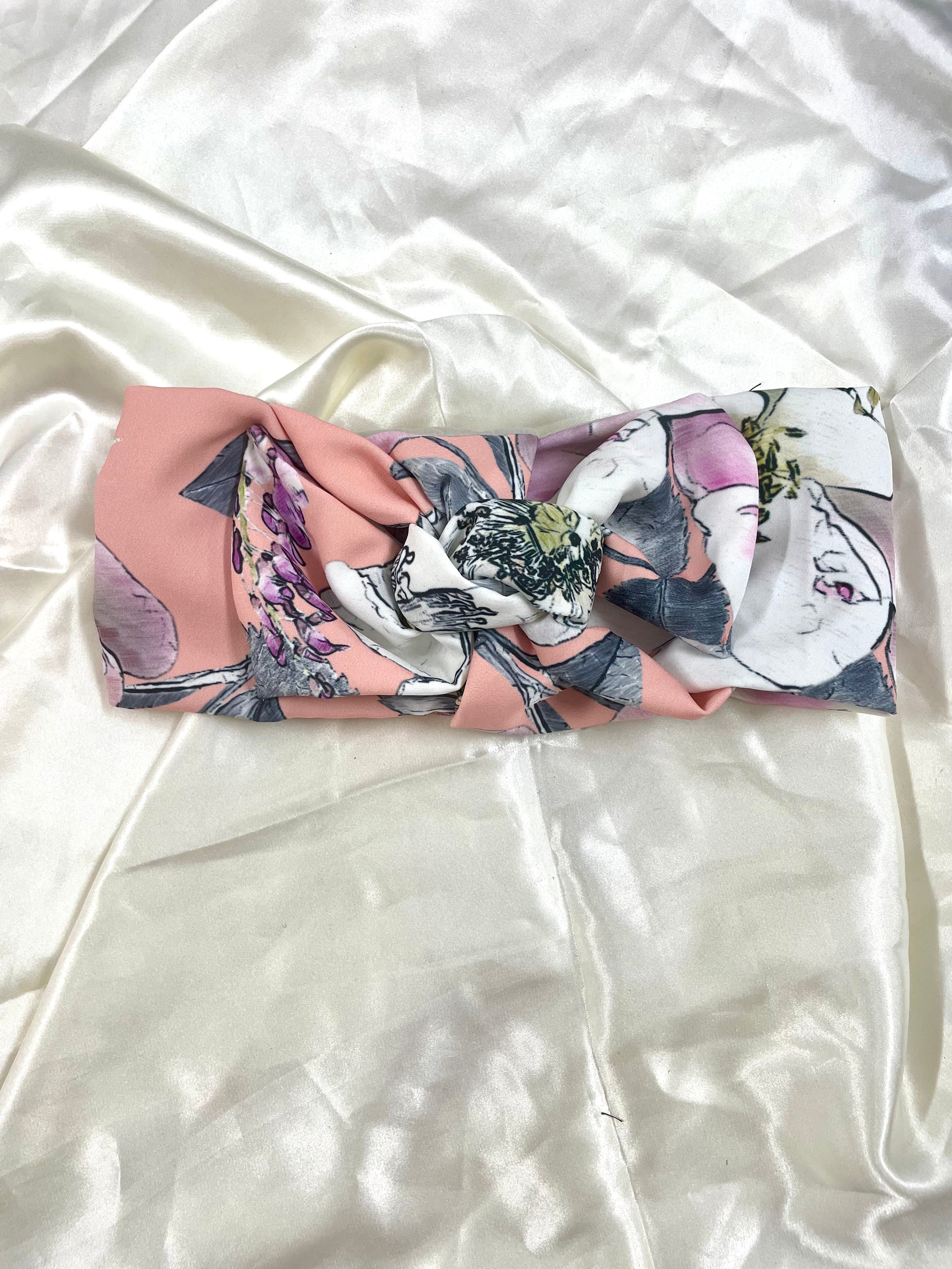 סרט סקוץ' קשור אפרסק פרחוני E34 (7903925010608)