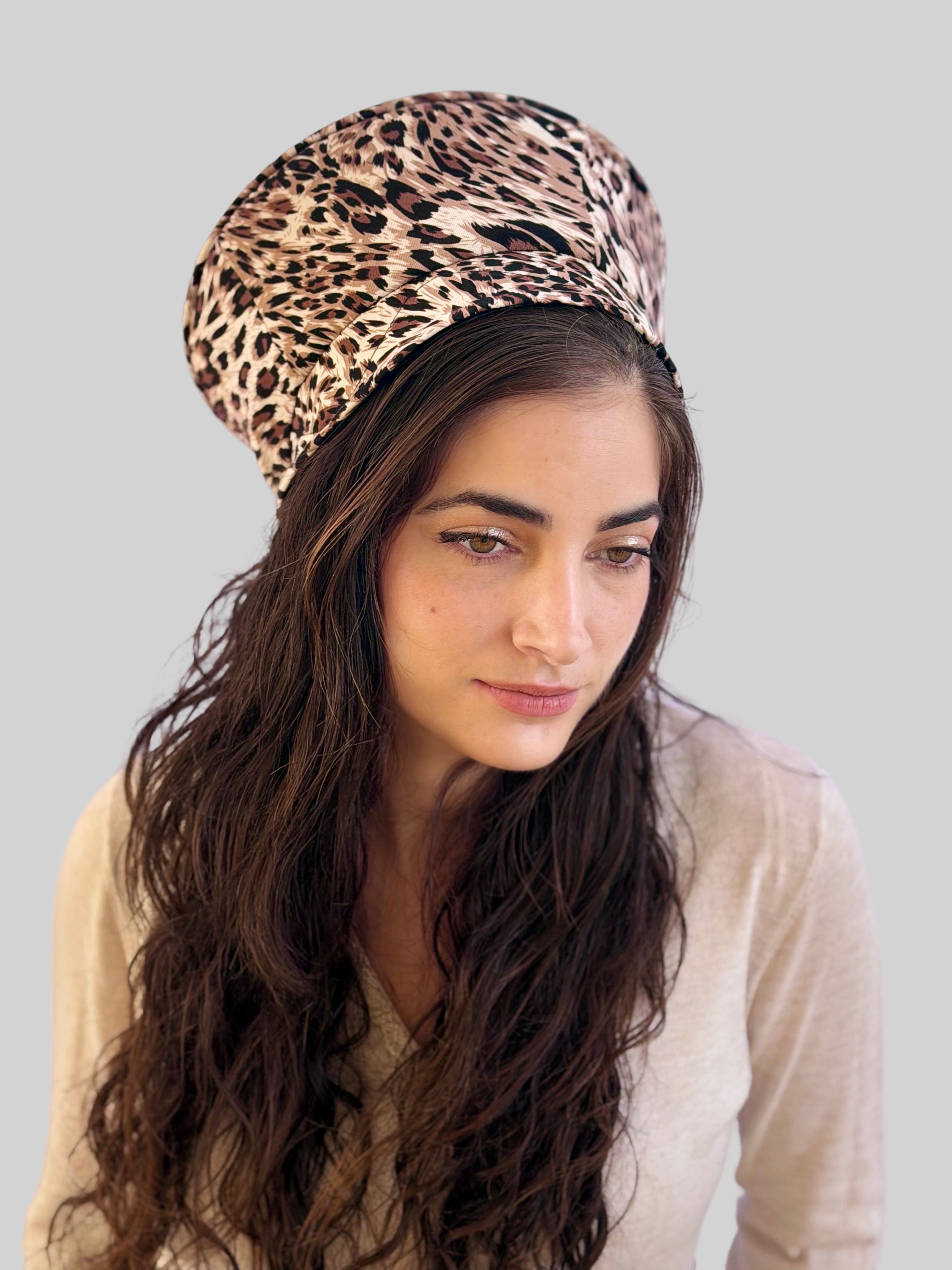 כובע שיק קומפורט מנומר חום