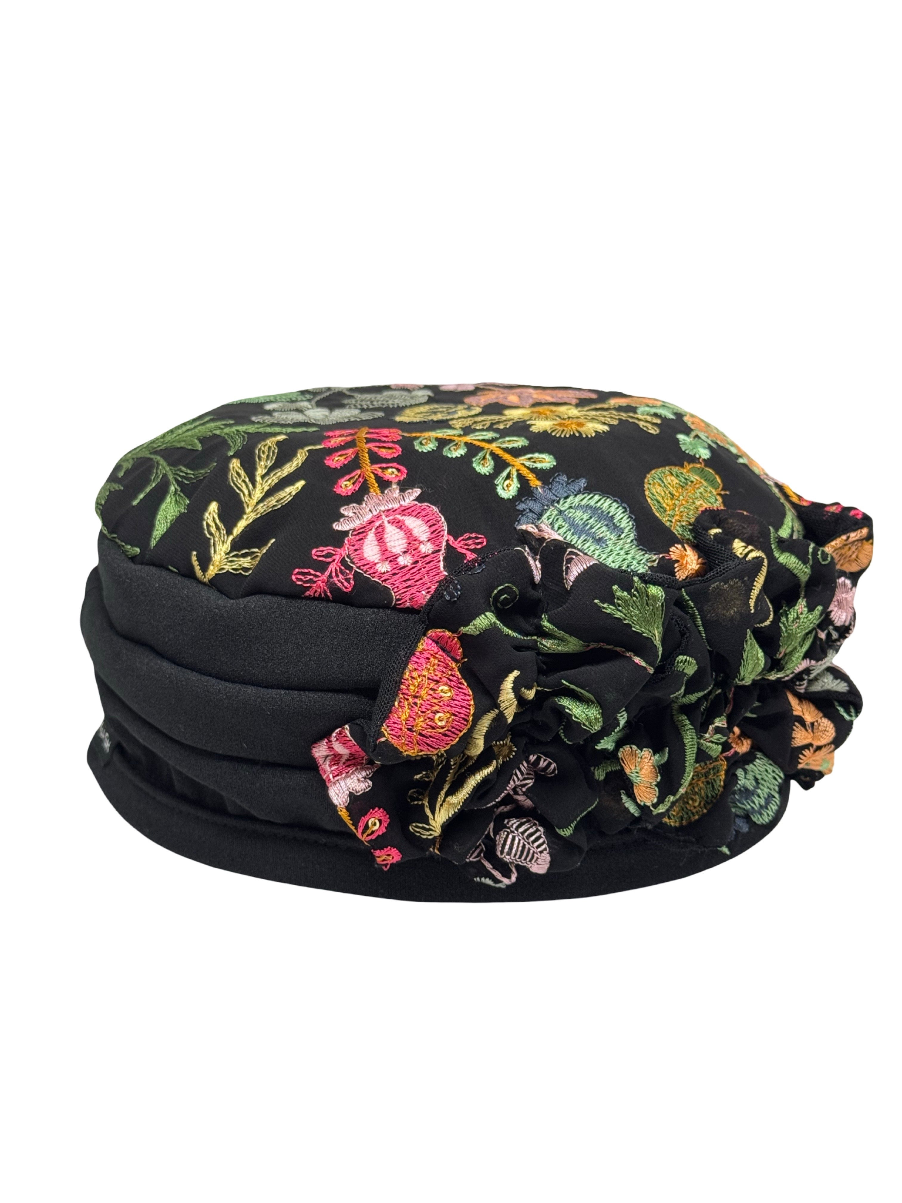 ברט קלאסי פרח רקום צבעוני (7936218103984)