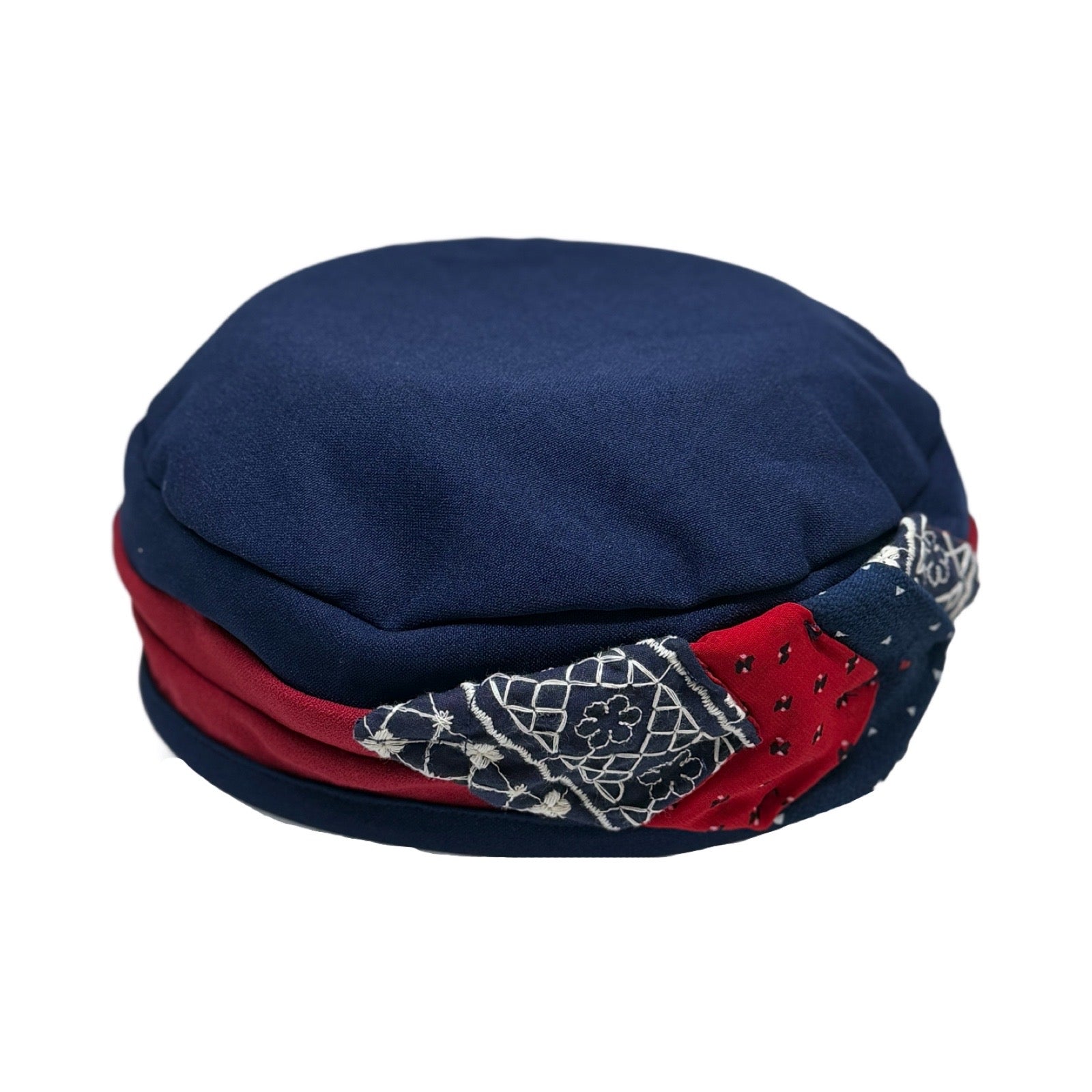 ברט קלאסי נוצה כחול אדום