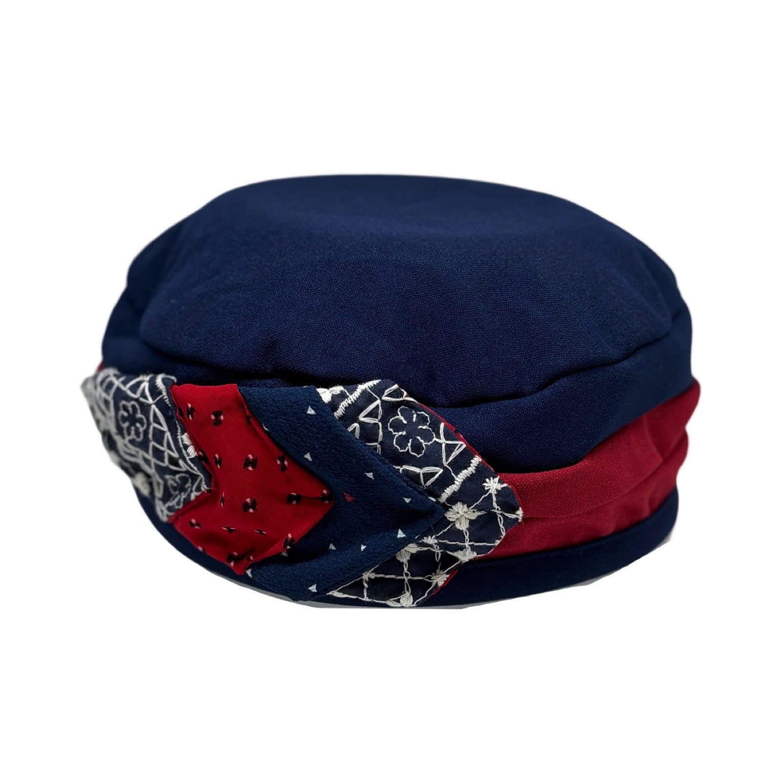 ברט קלאסי נוצה כחול אדום