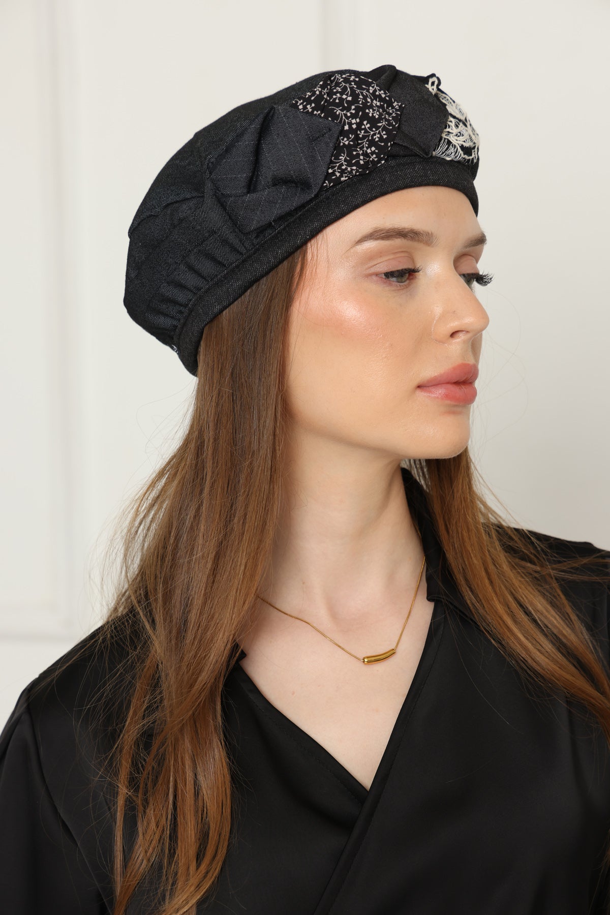 ברט קלאסי קיפולים ג׳ינס כהה