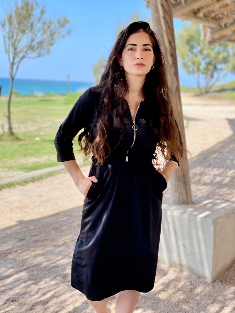 ⁨⁨⁨⁨⁨⁨סט בגד ים ריזורט שמלה+טייץ שחור⁩⁩⁩⁩⁩⁩ (6772164231344)