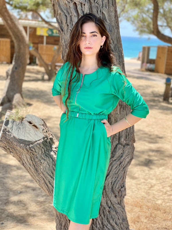 ⁨⁨⁨⁨⁨⁨⁨סט בגד ים שמלה+טייץ ריזורט ירוק⁩⁩⁩⁩⁩⁩⁩ (7117722157232)