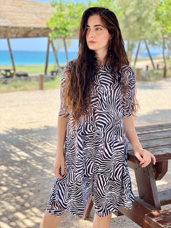 ⁨⁨⁨⁨⁨סט בגד ים ריף שמלה+טייץ זברה⁩⁩⁩⁩⁩ (7338820829360)