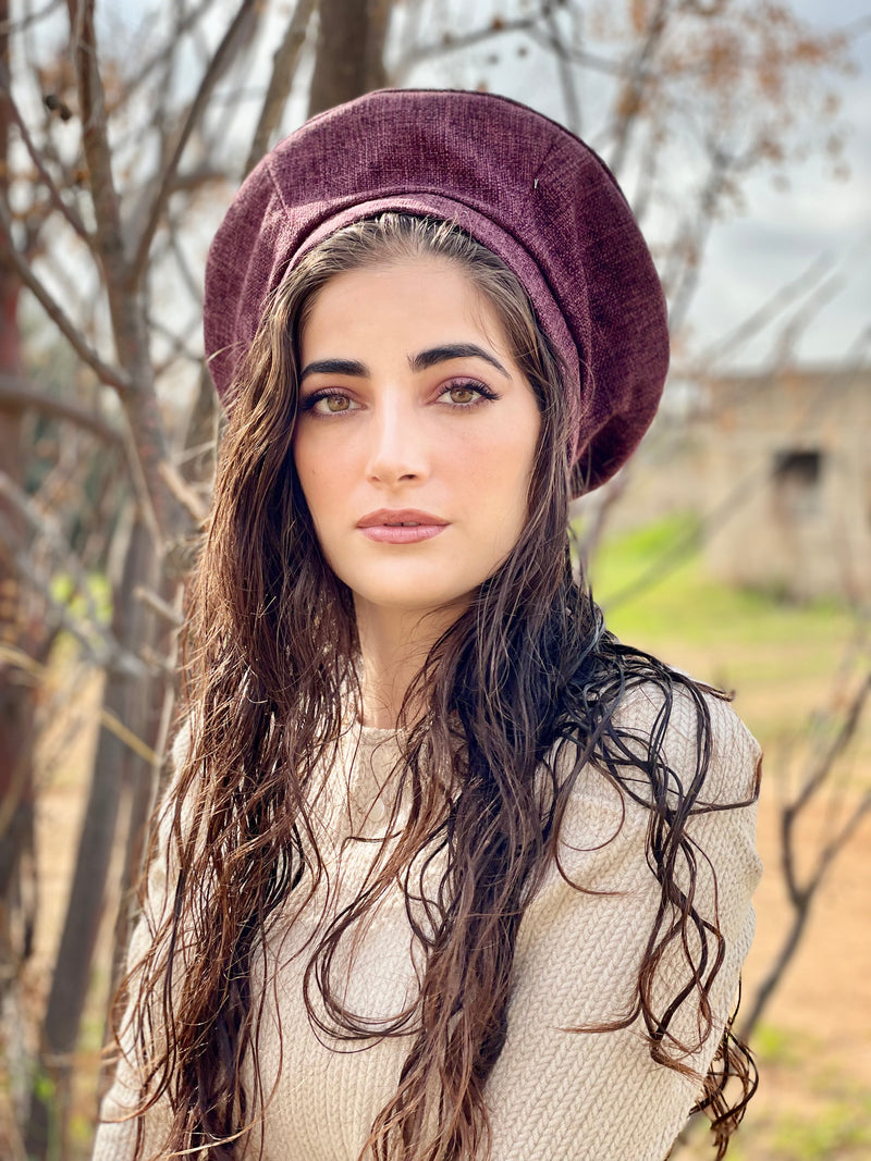 ⁨⁨⁨⁨⁨⁨⁨⁨⁨⁨⁨⁨⁨⁨⁨כובע שיק סגול חציל⁩⁩⁩⁩⁩⁩⁩⁩⁩⁩⁩⁩⁩⁩⁩ (7253441740976)